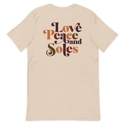 Love, Peace, & Soles Tee